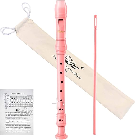 Eastar Soprano Recorder Instrument for Kids Beginners, German Fingering C Key with Cleaning...