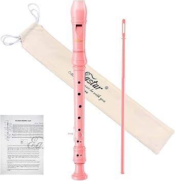 Eastar Soprano Recorder Instrument for Kids Beginners, German Fingering C Key with Cleaning... image