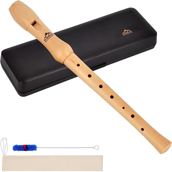 Eastrock Recorder Instrument for Adults Beginners Maple Wood C Key Soprano Recorder German...