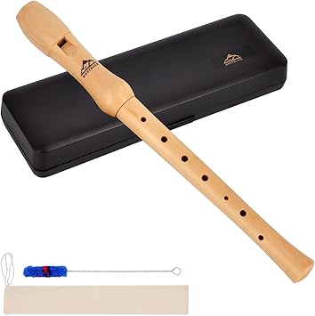 Eastrock Recorder Instrument for Adults Beginners Maple Wood C Key Soprano Recorder German... image