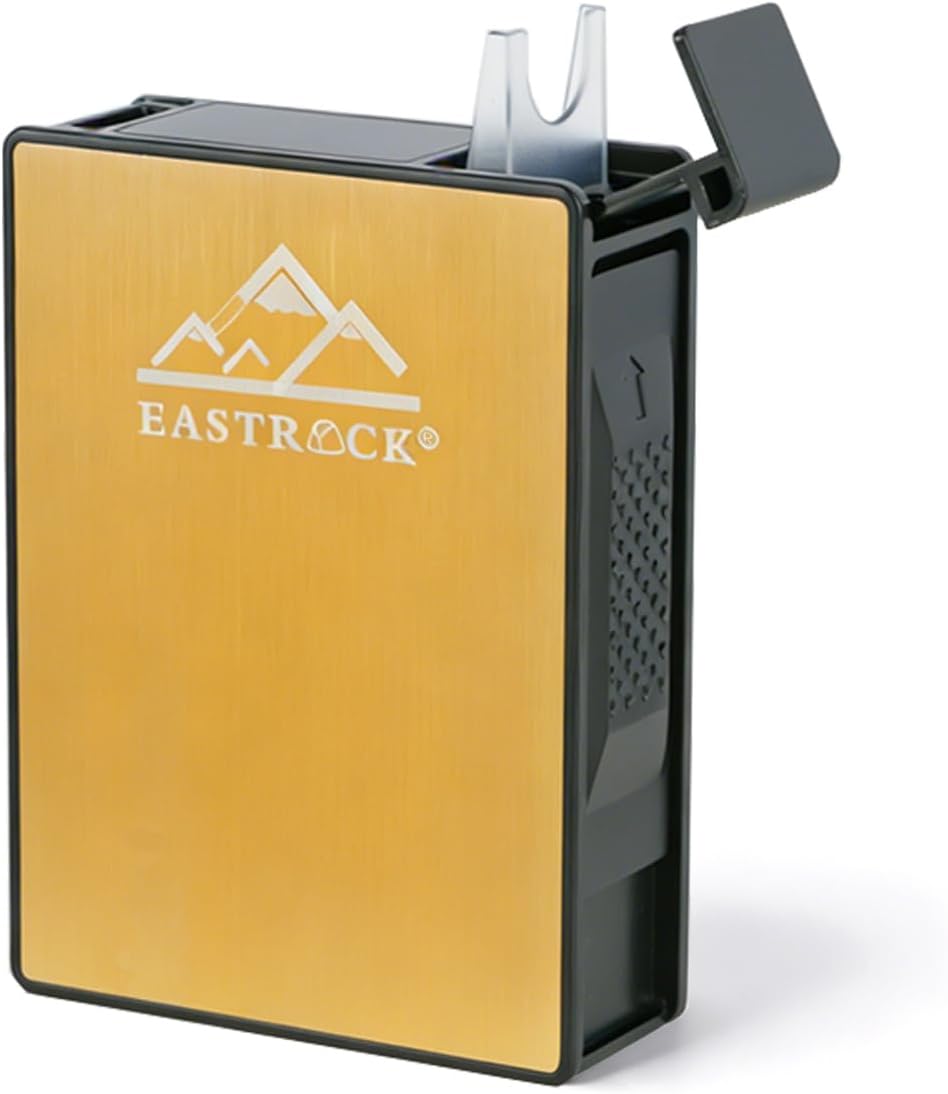 EASTROCK Saxophone Reed Case with Humidity Control System, 5 Slots Reed Holder with Push-Out...