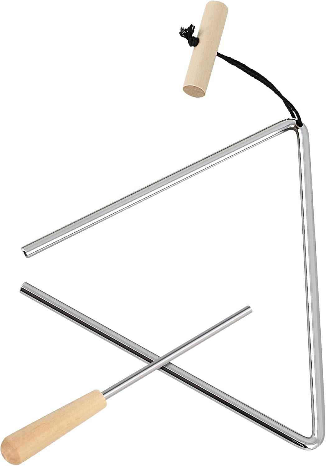 EASTROCK Triangle Instrument, Rhythm Steel Triangles Music Instrument Hand Percussion...