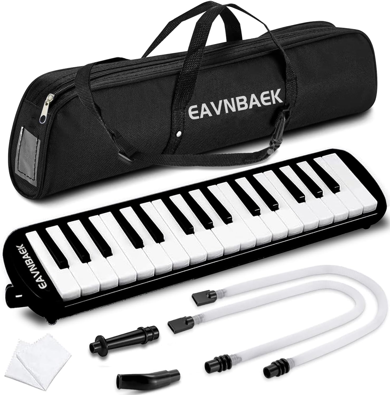 Eavnbaek 32 Keys Melodica Instrument, Soprano Melodica Air Piano Keyboard Pianica with 2...