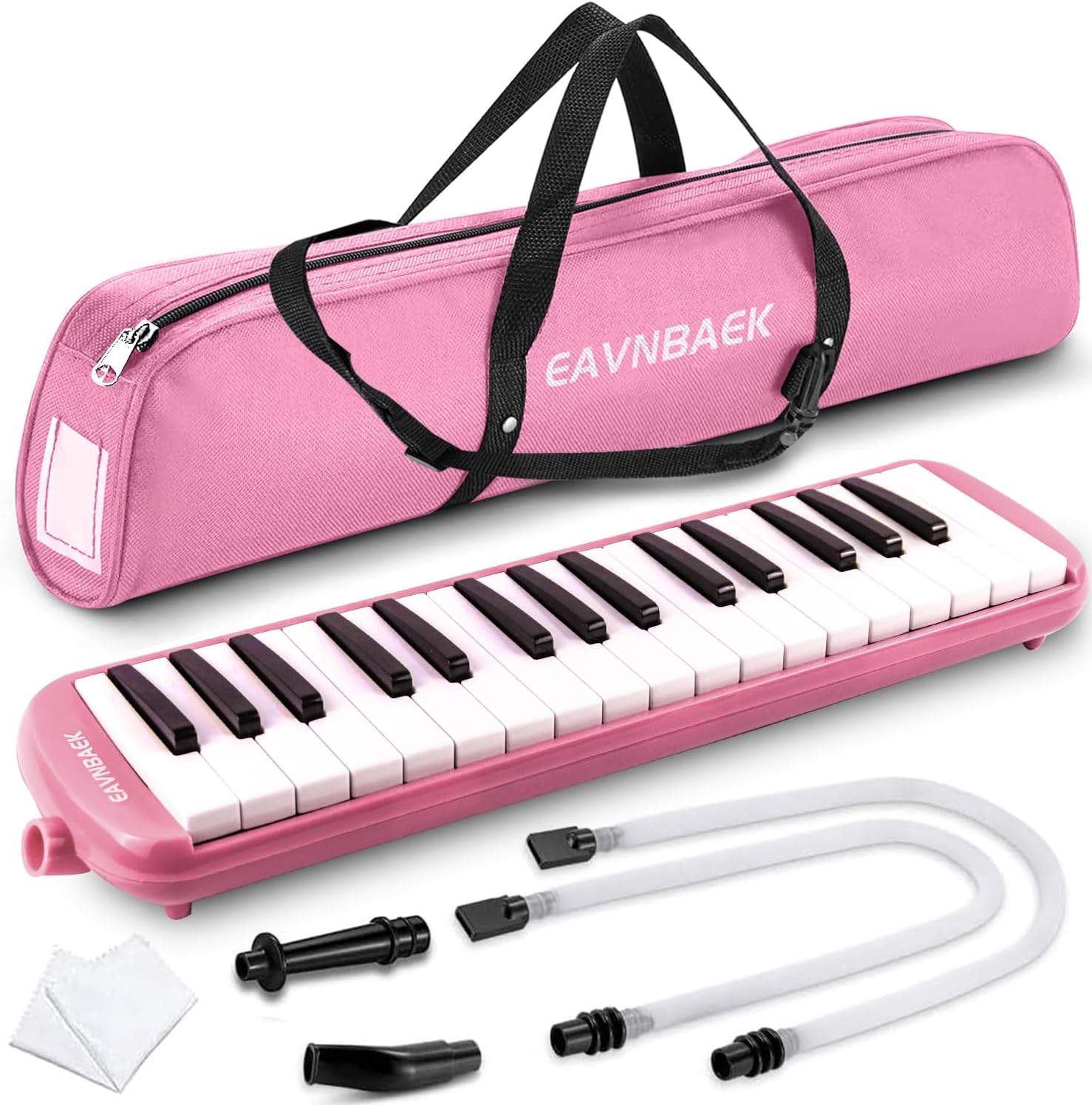 Eavnbaek 32 Keys Melodica Instrument, Soprano Melodica Air Piano Keyboard Pianica with 2...