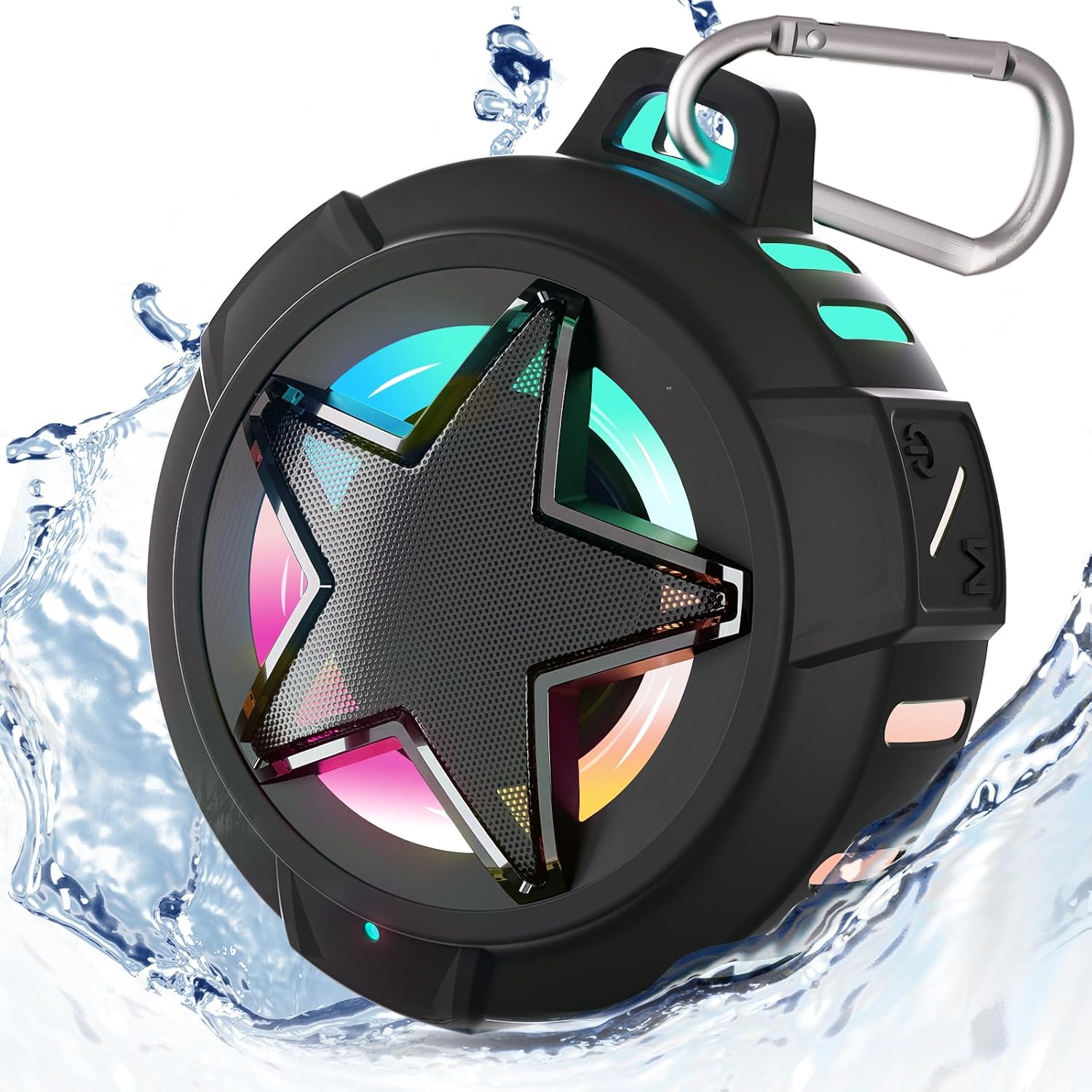 EBODA Bluetooth Shower Speaker, IP67 Waterproof Portable Speakers, Floating, TF Card, Small...