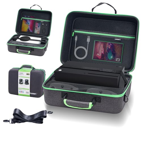 ECHZOVE 2 IN 1 Hard Carrying Case Compatible with Xbox Series X/S Console, Protective Travel...