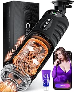 EINSEO Male Masturbator Penis Pump, AI Sync Sex Toys for Men with 7 Thrusting & 360ยฐ...