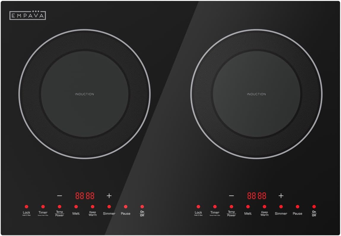 Empava Flex Induction Cooktop 2 Burner, Horz. Countertop/Drop-in, Plug in | cTUVus...