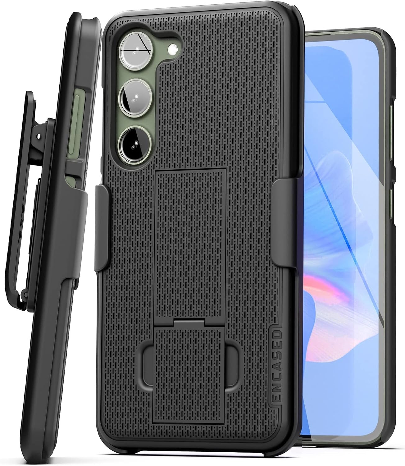 Encased DuraClip Designed for Samsung Galaxy S23 Belt Clip Case with Phone Holster and...