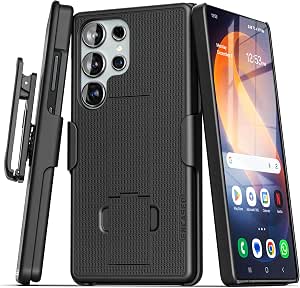 Encased DuraClip for Samsung Galaxy S26 Ultra Belt Clip Case with Phone Holster and Kickstand
