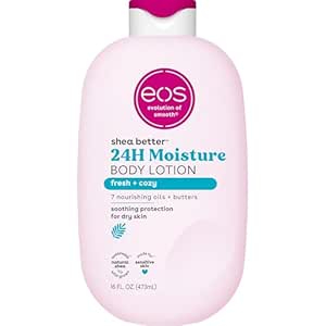 eos Shea Better Body Lotion, Fresh & Cozy, 24-Hour Moisture Skin Care, Lightweight &...