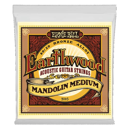 Ernie Ball Earthwood Light 80/20 Bronze Mandolin Strings, 9-34 Gauge (P02067) image