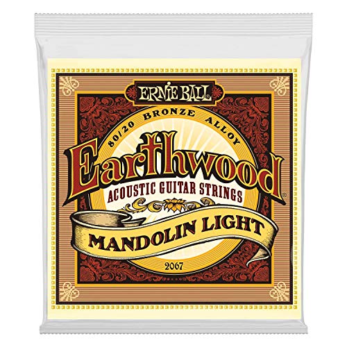 Ernie Ball Earthwood Light 80/20 Bronze Mandolin Strings, 9-34 Gauge (P02067) image