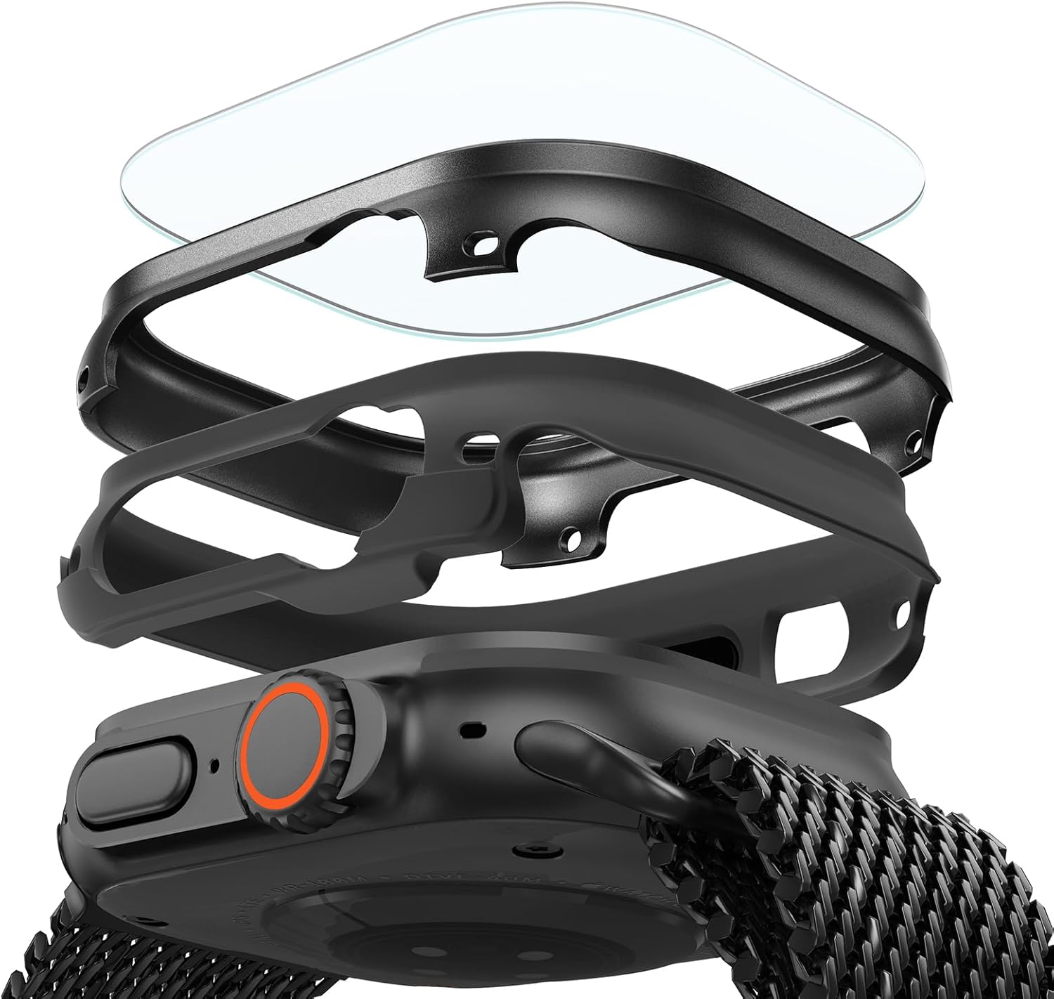 ESR for Apple Watch Ultra 3 /Ultra 2 /Ultra Case with Screen Protector 49mm (2025) Military...