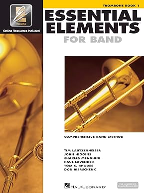 Essential Elements for Band - Trombone Book 1 with EEi Online Resources | Beginner Trombone...
