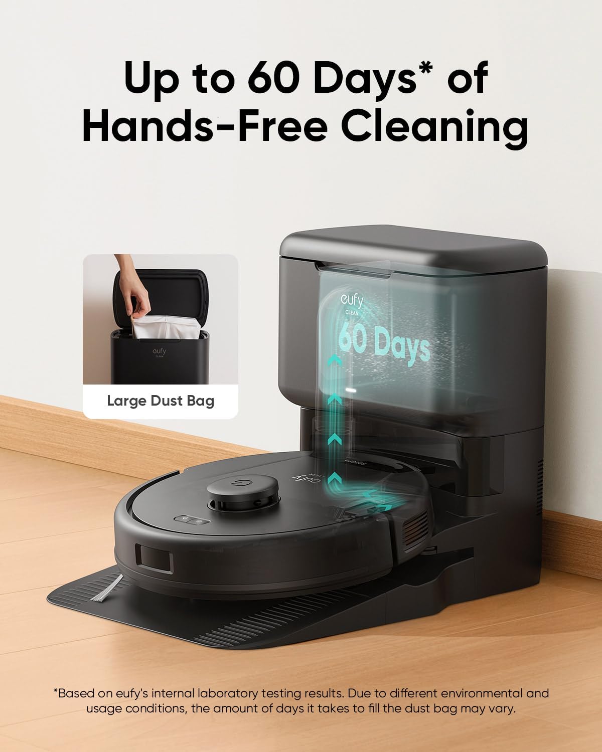 eufy L60 Robot Vacuum with Self Empty Station, Hair Detangling Technology, Up to 60 Days... image