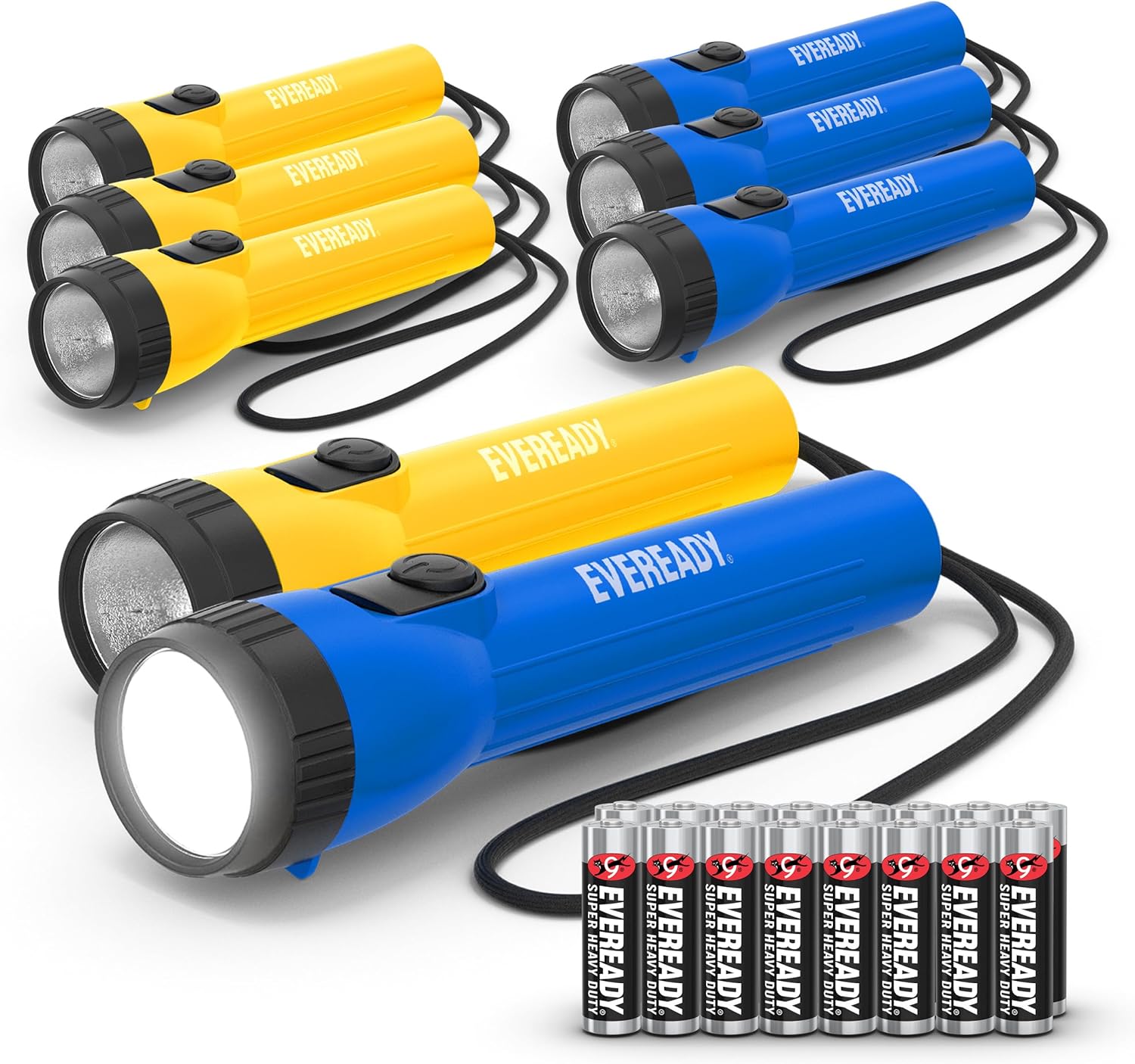 Eveready LED Flashlight (8-Pack) Bright Reliable Flashlights for General Purpose, Great for...