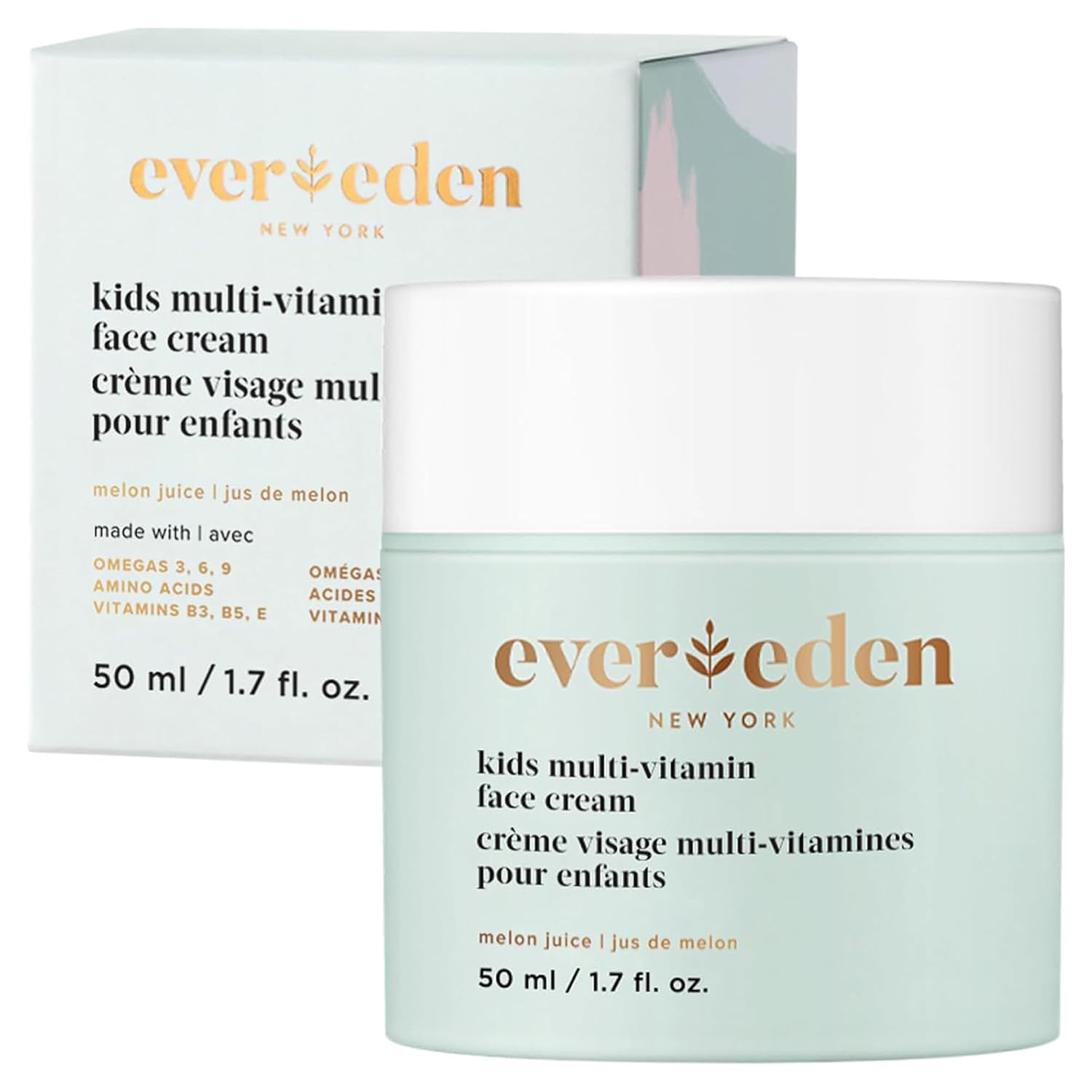Evereden Kids Face Cream: Melon Juice, 1.7 oz. | Face Lotion | Clean and Non-Toxic Face...