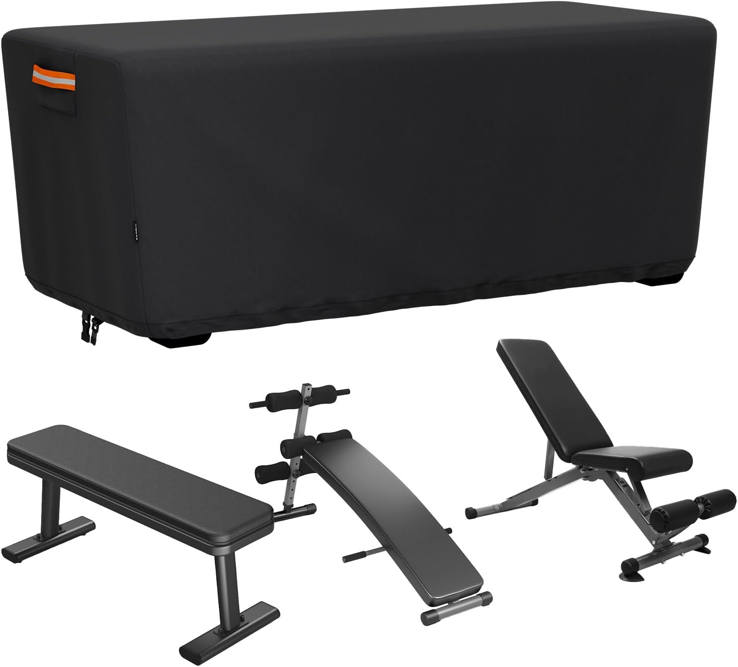 EVRBUL Weight Bench Cover, Adjustable Exercise Workout Bench Cover Waterproof Dustproof...