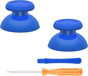 eXtremeRate Blue Replacement Thumbsticks for PS5 Controller, Custom Analog Stick Joystick...