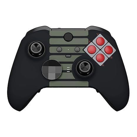 eXtremeRate Classic NES Style Faceplate Cover, Soft Touch Front Housing Shell Case...