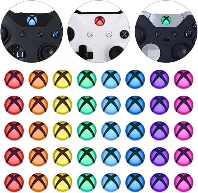 eXtremeRate Custom Home Guide Button LED Mod Stickers for Xbox Series X/S, for Xbox One...