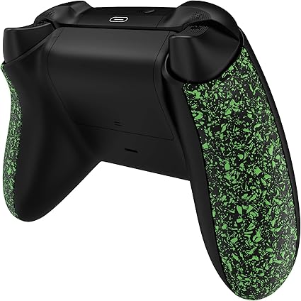 eXtremeRate Grip Cover for Xbox Series X & S Controller, Textured Green Non-Slip Back Panels...