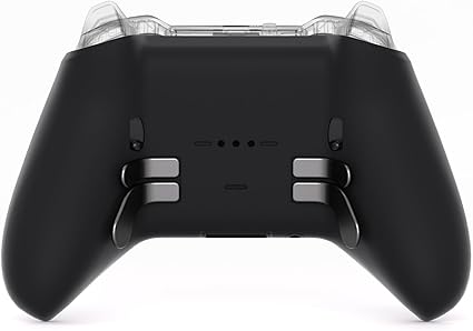 eXtremeRate Replacement Bottom Shell Case for Xbox Elite Series 2 Controller, Custom Black...