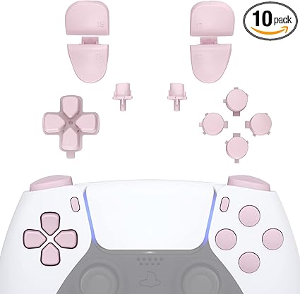 eXtremeRate Replacement D-pad R1 L1 R2 L2 Triggers Share Options Face Buttons, Cherry...