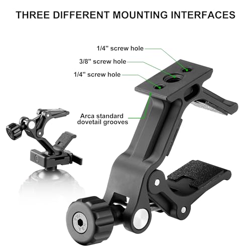 FANAUE S3 Binocular Tripod Mount Adapter with 1/4" & 3/8" Screw and ARCA Quick Release... image