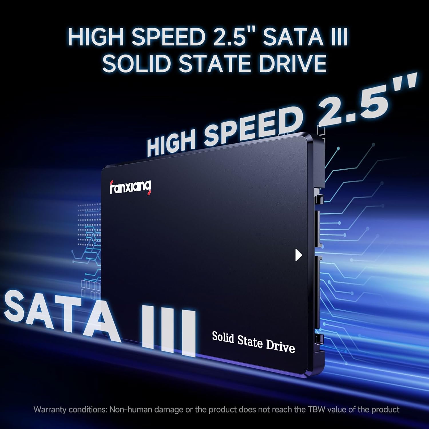 fanxiang 512GB SATA SSD 2.5'' SSD SATA III 6 Gb/s Internal Solid State Drive Up to 560 MB/s... image