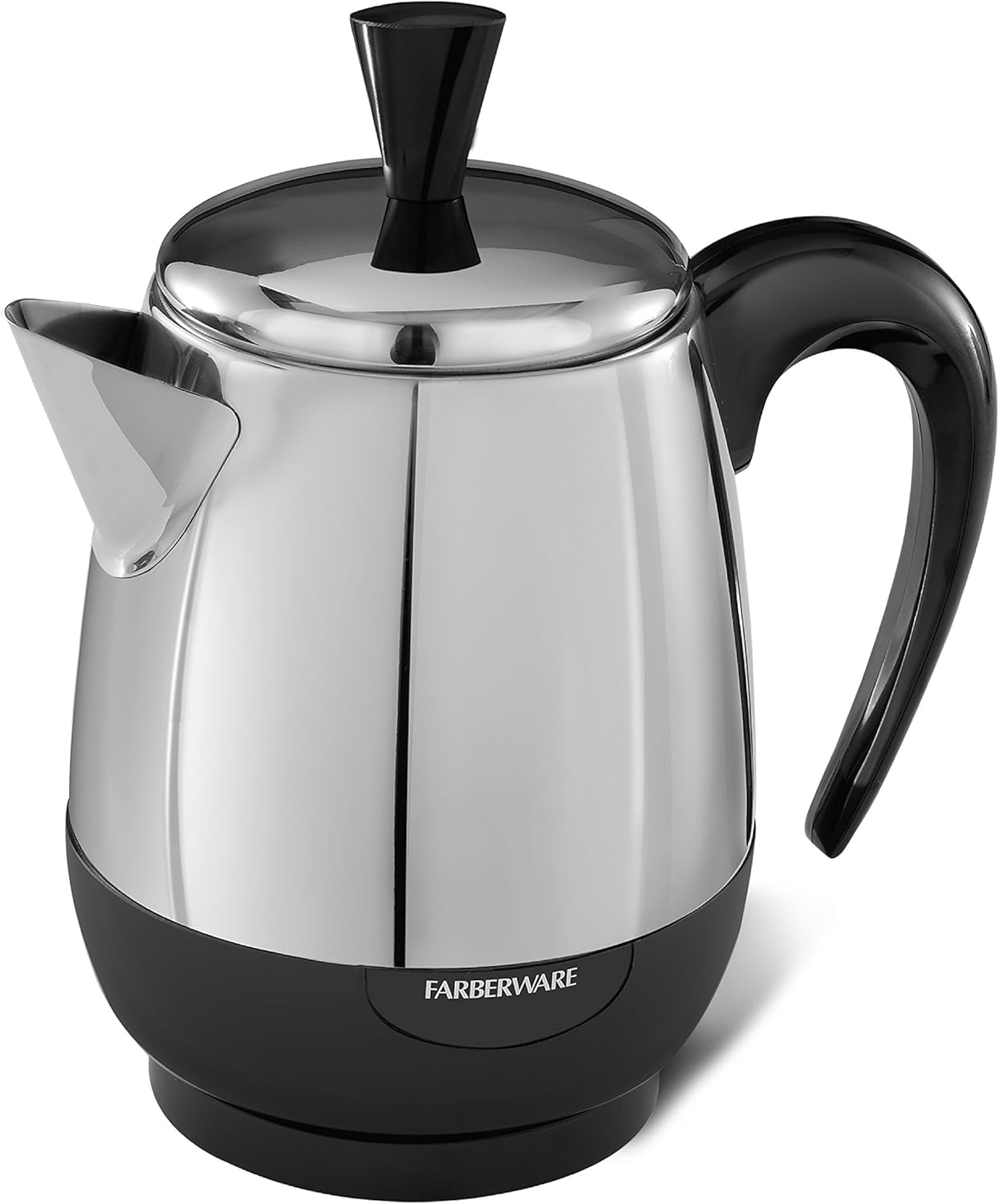 Farberware Electric Coffee Percolator, FCP240, Stainless Steel Basket, Automatic Keep Warm...