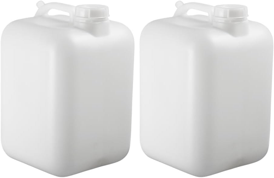 FastRack 5 Gallon Hedpak with Cap (Pack of 2) | BPA-free, Food-Grade, and Leak-Proof | White...