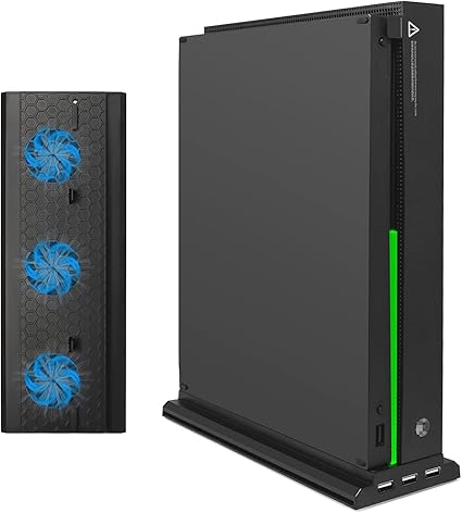 FASTSNAIL Vertical Cooling Stand Compatible with Xbox One X, Cooling Fan Stand Compatible...