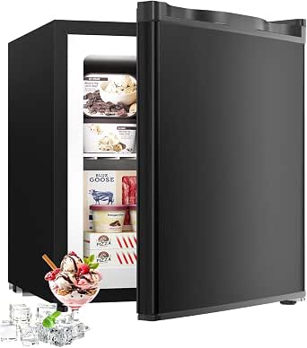 Feelfunn 1.1 Cu.ft Mini Freezer - Compact Upright Freezer with 7 Adjustable Thermostat...