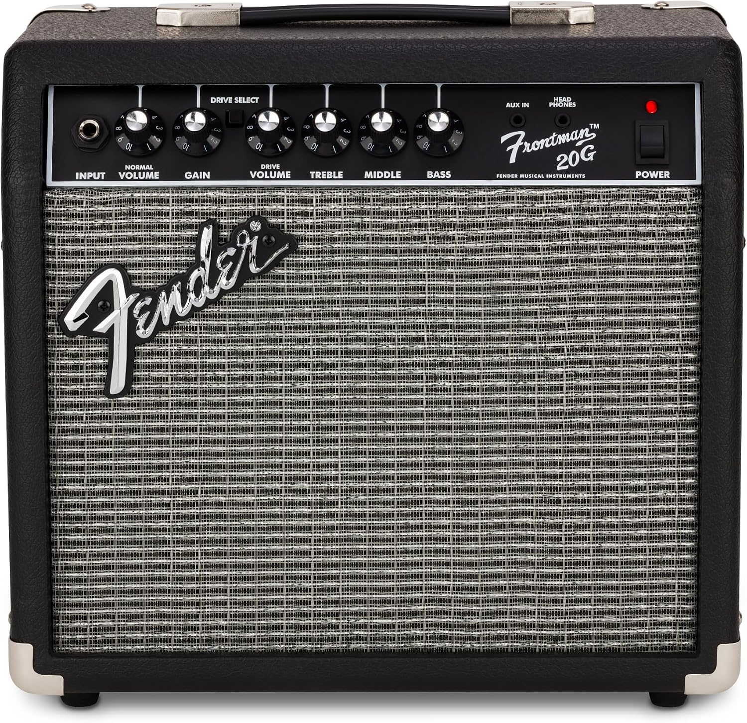 Fender Frontman 20G Electric Guitar Amplifier, 20-Watt Practice Amp with 8" Speaker, Clean &... image
