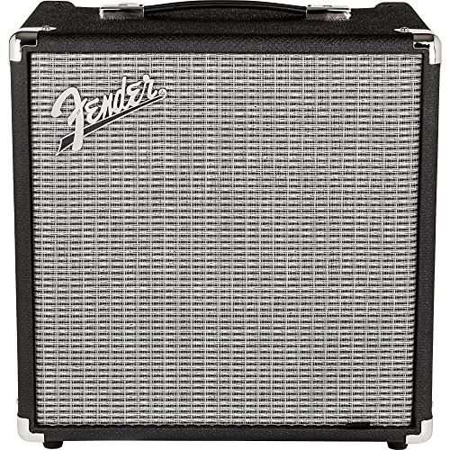 Fender Rumble 25 V3 Bass Amplifier Bundle with Classic Celluloid Guitar Picks (12-Pack) 10ft... image