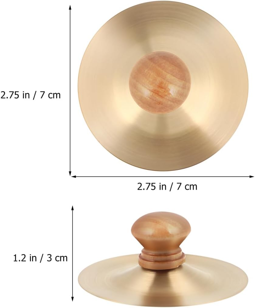 Finger Cymbals Handheld Small Practice Percussion Instrument for Kids Toddlers Music Dance... image