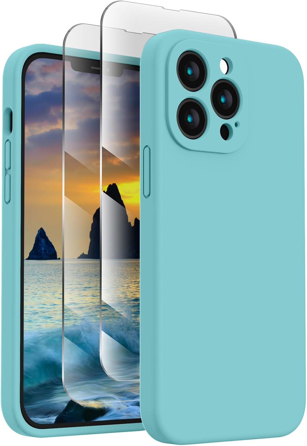 FireNova Designed for iPhone 13 Pro Max Case, Silicone [Camera Protection] Phone Case, Soft...