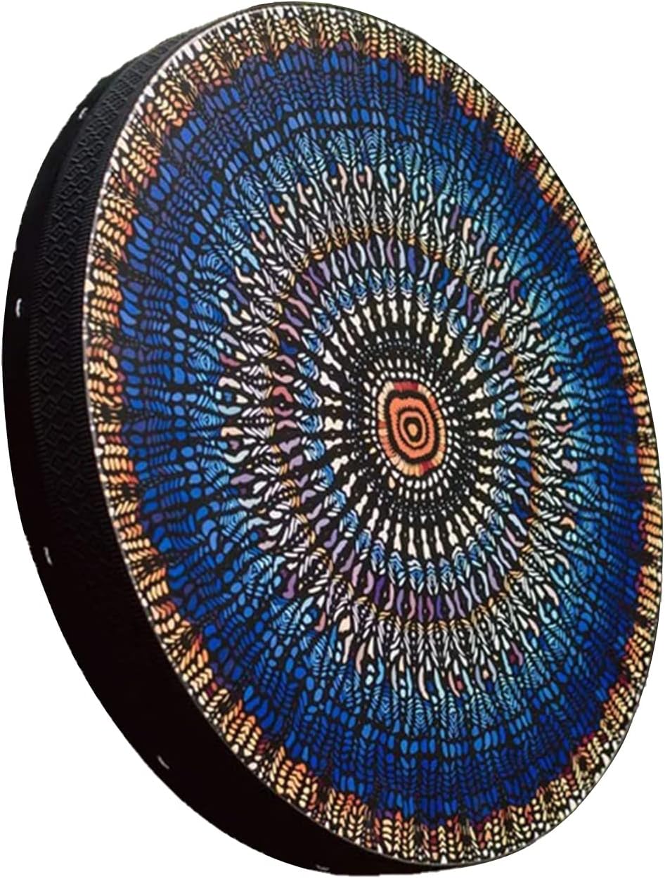 FIRLAR Shaman Drum, 10 Inch Hand Drum With Drum Stick, Alchemy Moon Drum For Spiritual...
