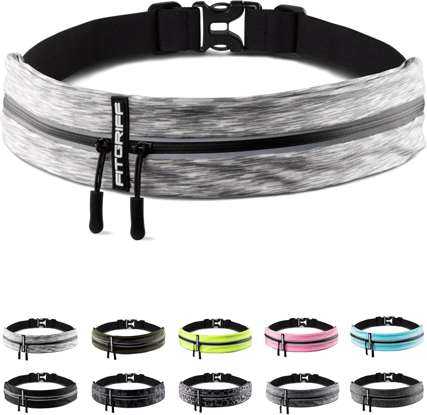 Fitgriff® Running Belt for Men & Women - Secure Jogging Pouch for Phone, Keys & Essentials...