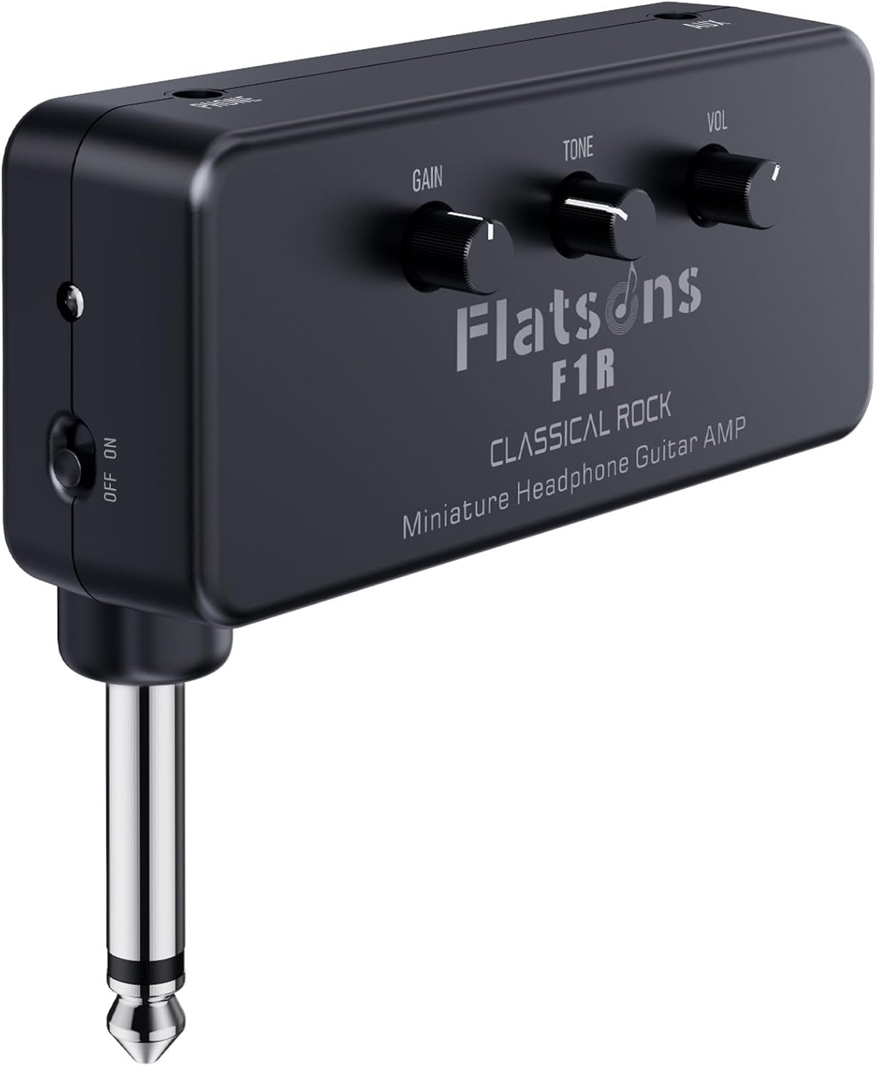 Flatsons F1R Mini Guitar Headphone Amp, Distortion Timbre Electric Guitar Headphone...