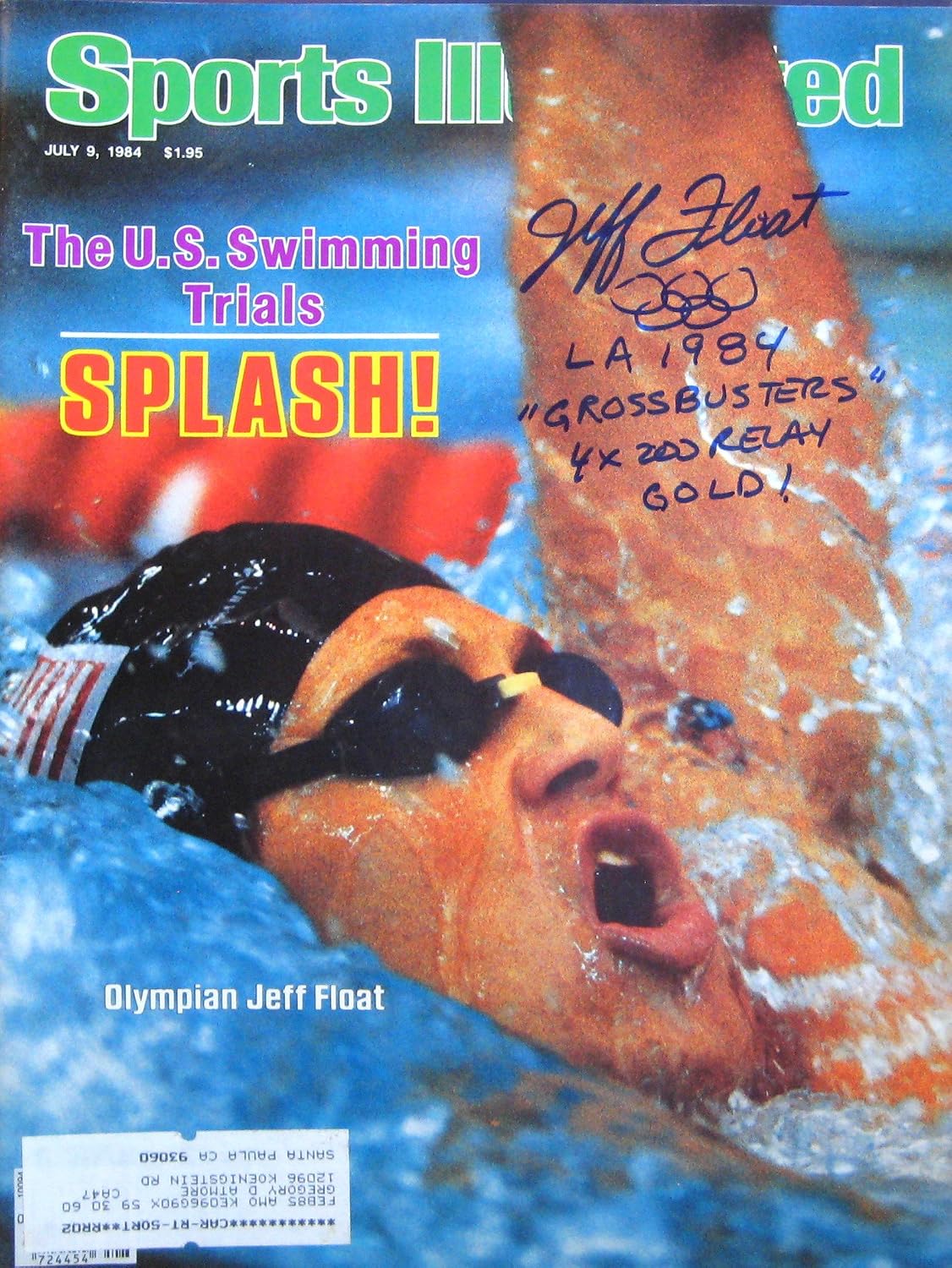Float, Jeff 7/9/84 autographed magazine
