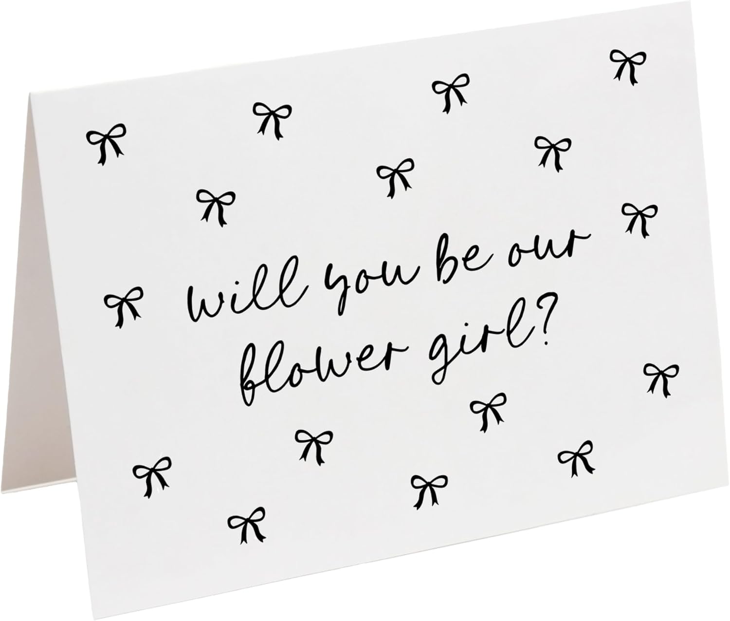 Flower Girl proposal card. Will you be our flower girl. Printed card for bridal party. Cute... image