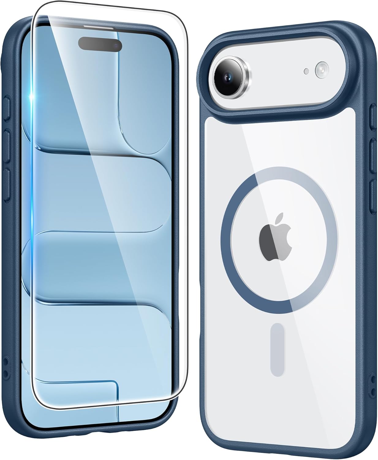 FNTCASE for iPhone Air Case Clear: Magnetic Phone Cases with Screen Protector Drop Proof...