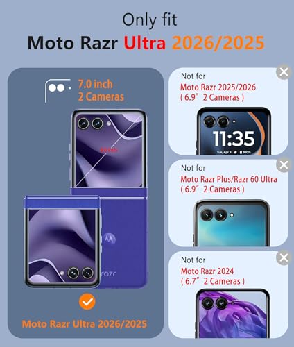 FNTCASE for Motorola Razr-Ultra-2026/2025 Magsafe Case: Military Grade Drop Protection... image