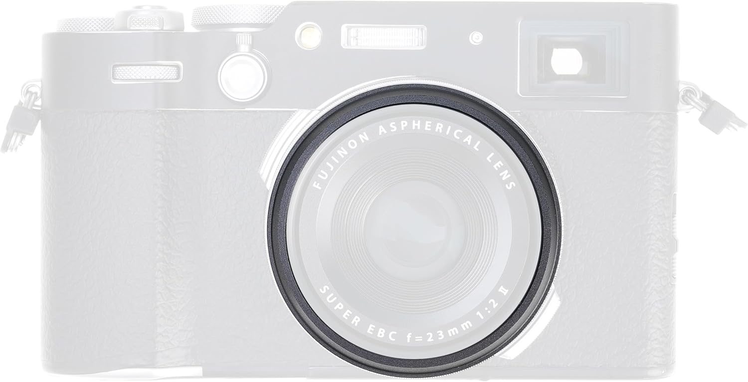 FocusFoto Aluminum Alloy Metal Lens Decoration Ring for Fuji X100 Series Camera, Compatible...