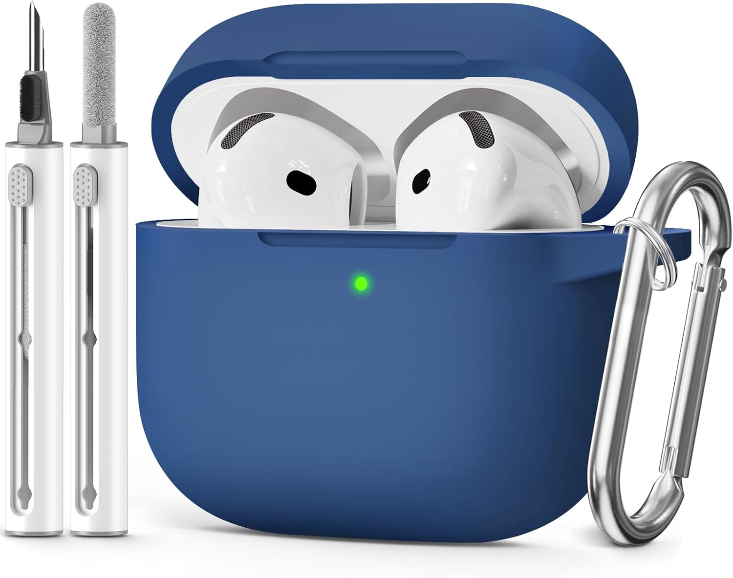 for AirPods 4 Case 2024 Come with Cleaner Kit,Soft Silicone Protective Cover for Apple...