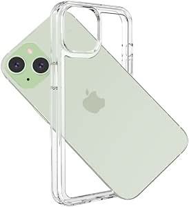 for iPhone 15 Clear Bumper Frame No-Back Case, Slim Fit Ultra-Light Anti-Yellowing...