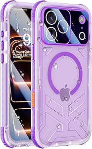 for iPhone 17 Pro Max Waterproof Case with Magsafe, Built-in [Camera & Screen Protector]...